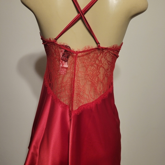 Victoria Secret Babydoll Slip Teddy Red Size Medium Valentines Sexy - Picture 4 of 6
